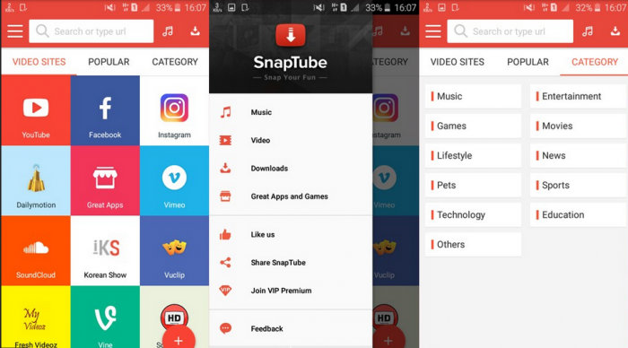 SnapTube Premium Apk v4.41.1.4410201 VIP Mod