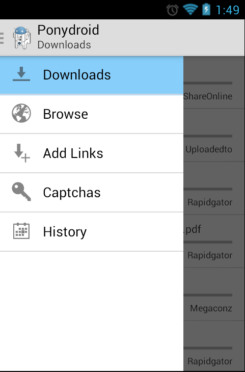 Ponydroid Download Manager Apk