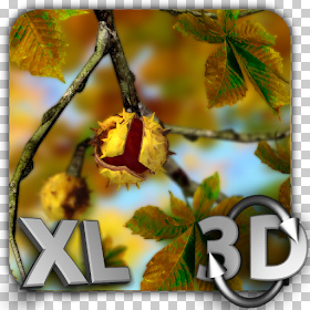 Autumn Leaves in HD Gyro 3D XL Parallax Wallpaper Apk