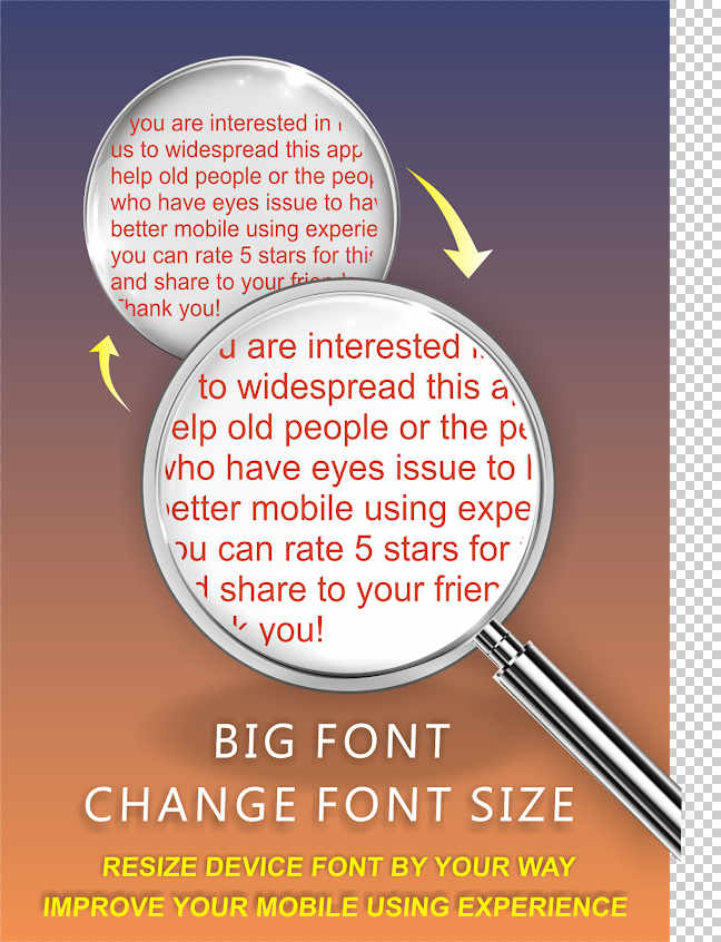 Big Font - Change Font Size & Larger Font Apk